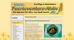 Desktop Screenshot of fuerteventura-aktiv.de