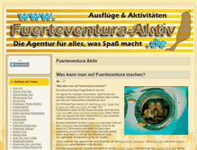 Tablet Screenshot of fuerteventura-aktiv.de